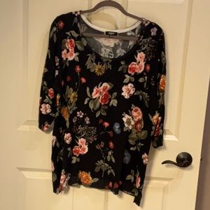 Sweater 2X black multicolored